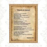 Quadro Moldura Dourada Filosofia