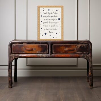 Quadro Moldura Dourada Santo Anjo Estrelinhas b