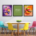 Kit 3 Quadros Cozinha - Mudança De Hábito