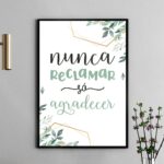 Quadro Nunca reclamar só agradecer