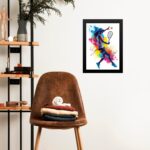 Quadro Arte Abstrata Tenista - Colorido