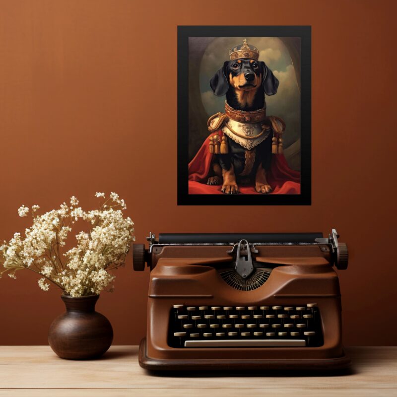 Quadro Dachshund Rei Da Casa