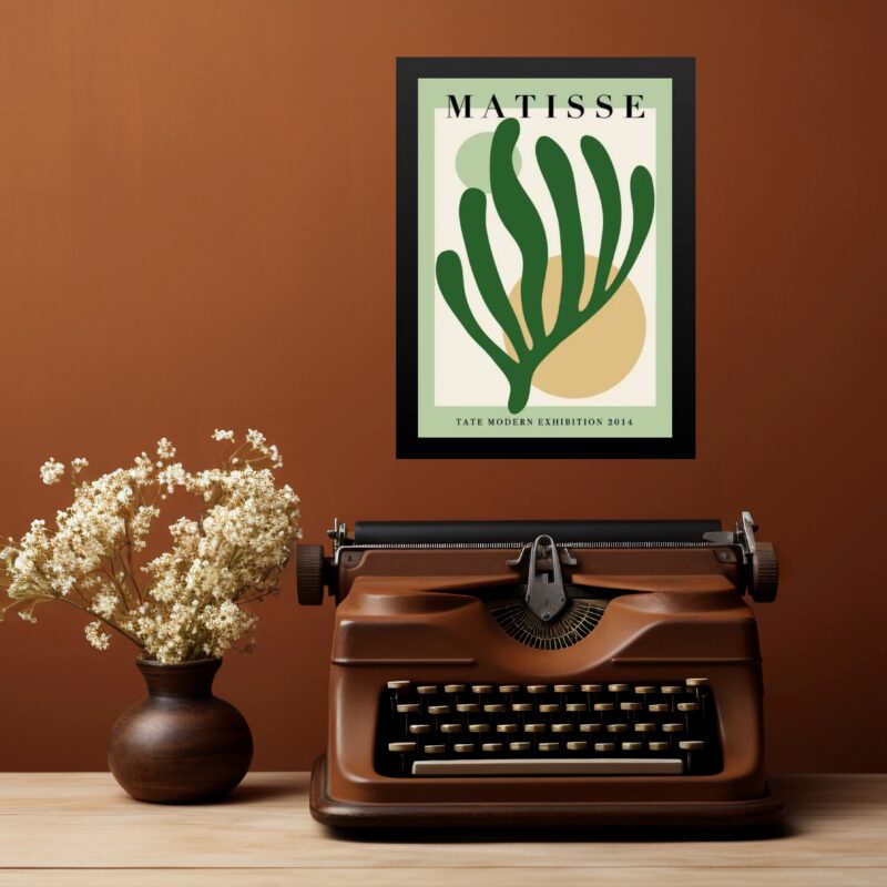 Quadro Decorativo Arte Matisse Verde b
