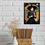 Quadro Decorativo Bruxa Com Livro