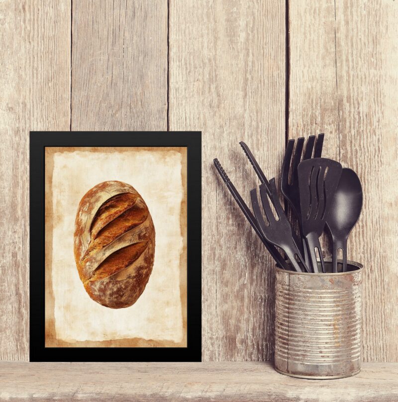 Quadro Decorativo Cozinha Pão Francês