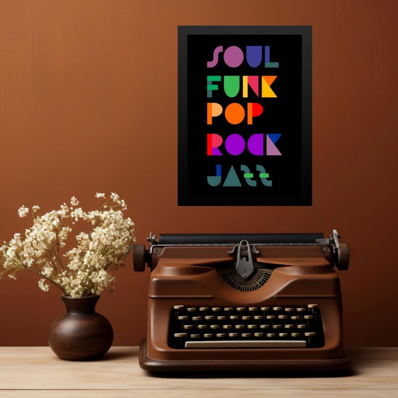 Quadro Decorativo Estilos De Música b