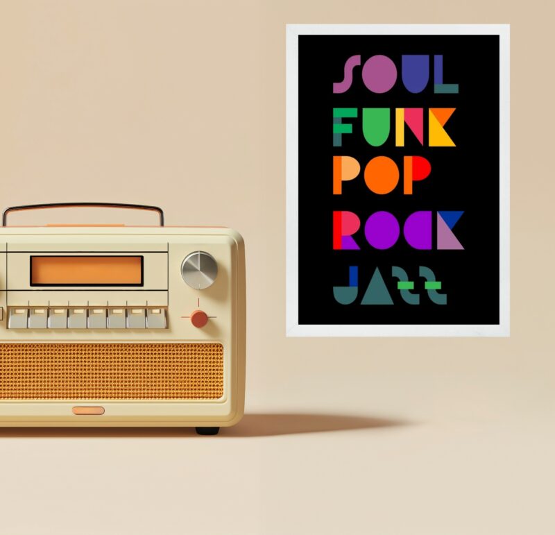 Quadro Decorativo Estilos De Música