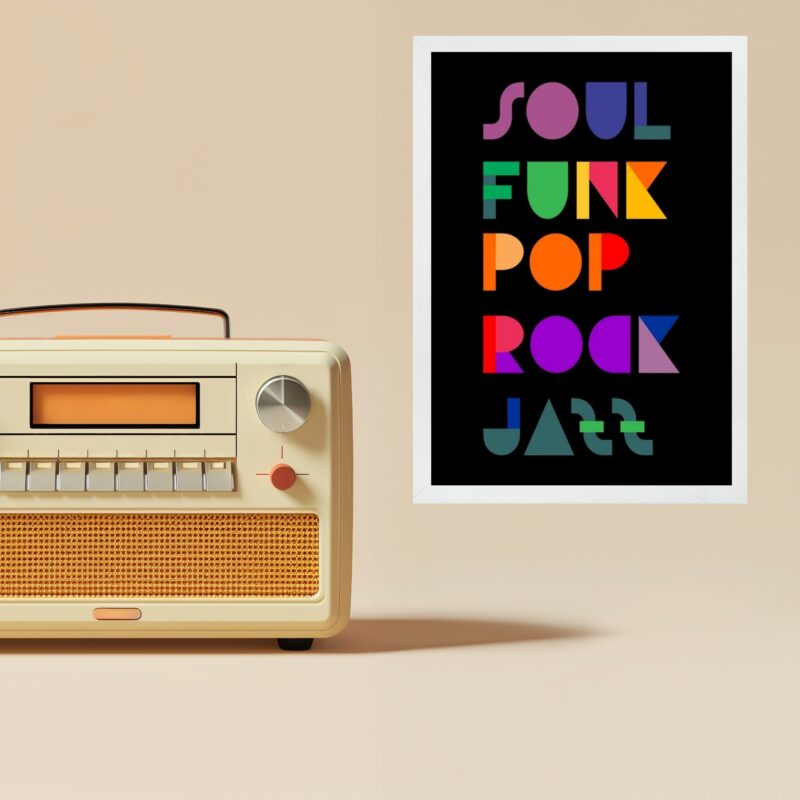 Quadro Decorativo Estilos De Música