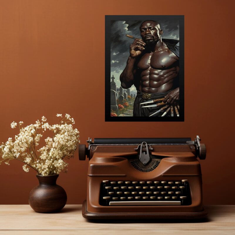 Quadro Decorativo Exu 7 Facadas b