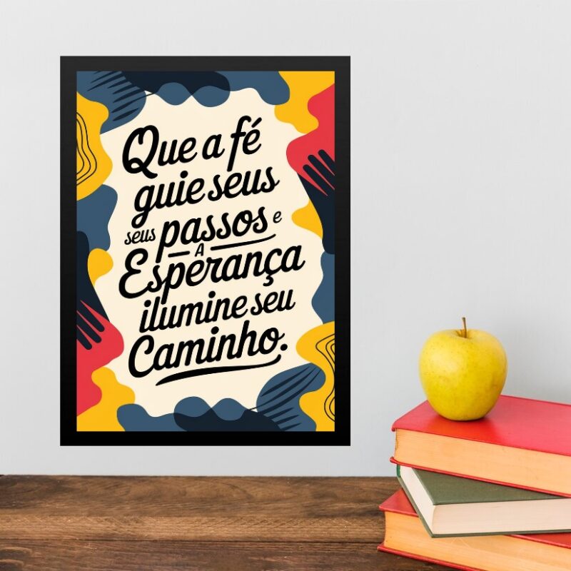 Quadro Decorativo Fé e Esperança