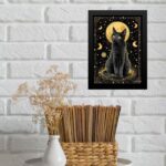 Quadro Decorativo Gato Místico