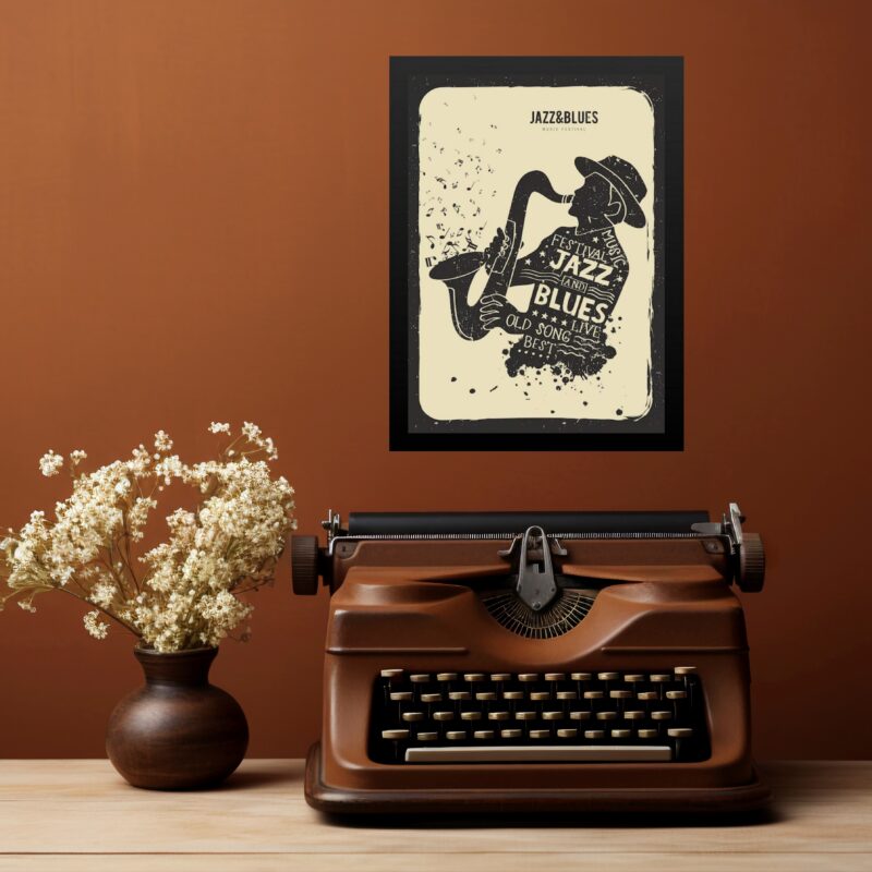Quadro Decorativo Jazz e Blues - Cartaz b