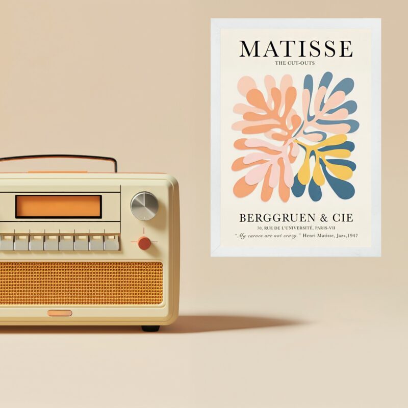 Quadro Decorativo Matisse Corais Sobrepostos