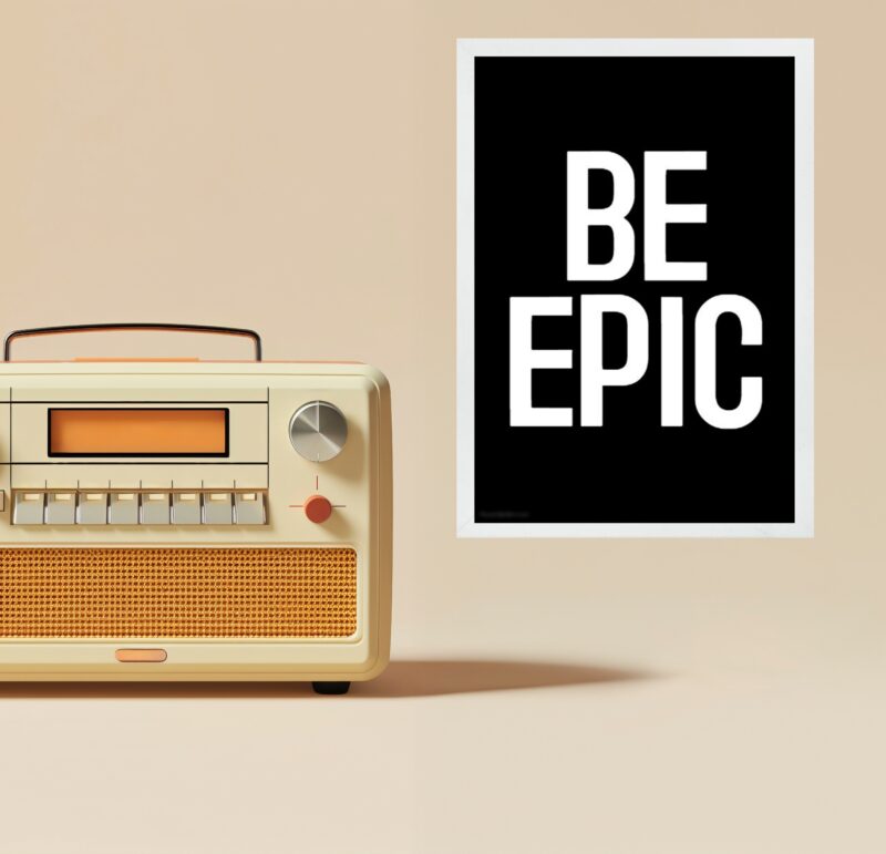 Quadro Decorativo Minimalista Be Epic