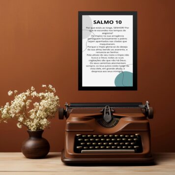 Quadro Decorativo Salmo 10 b