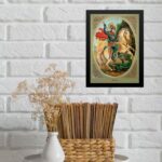 Quadro Decorativo São Jorge Antigo