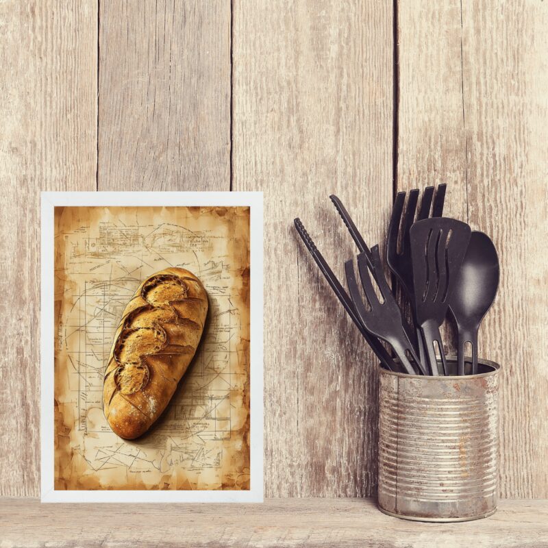 Quadro Decorativo Vintage Pão b