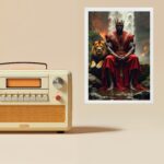Quadro Decorativo Xangô Com Leão