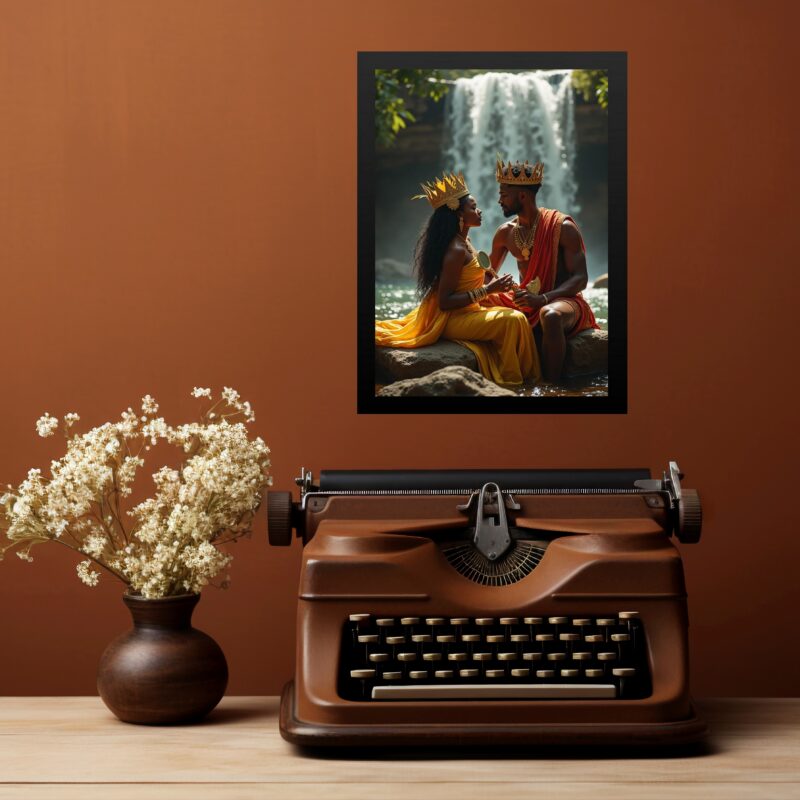 Quadro Decorativo Xangô e Oxum b