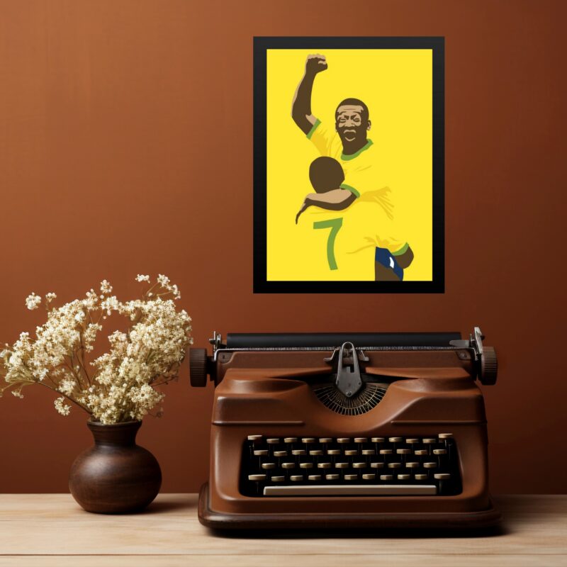 Quadro Futebol Do Brasil - Comemoração b