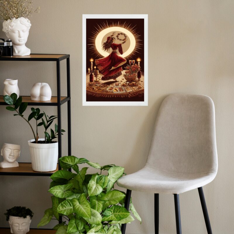 Quadro Gravura Cigana - Ritual b