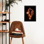 Quadro Gravura Jogador Futebol