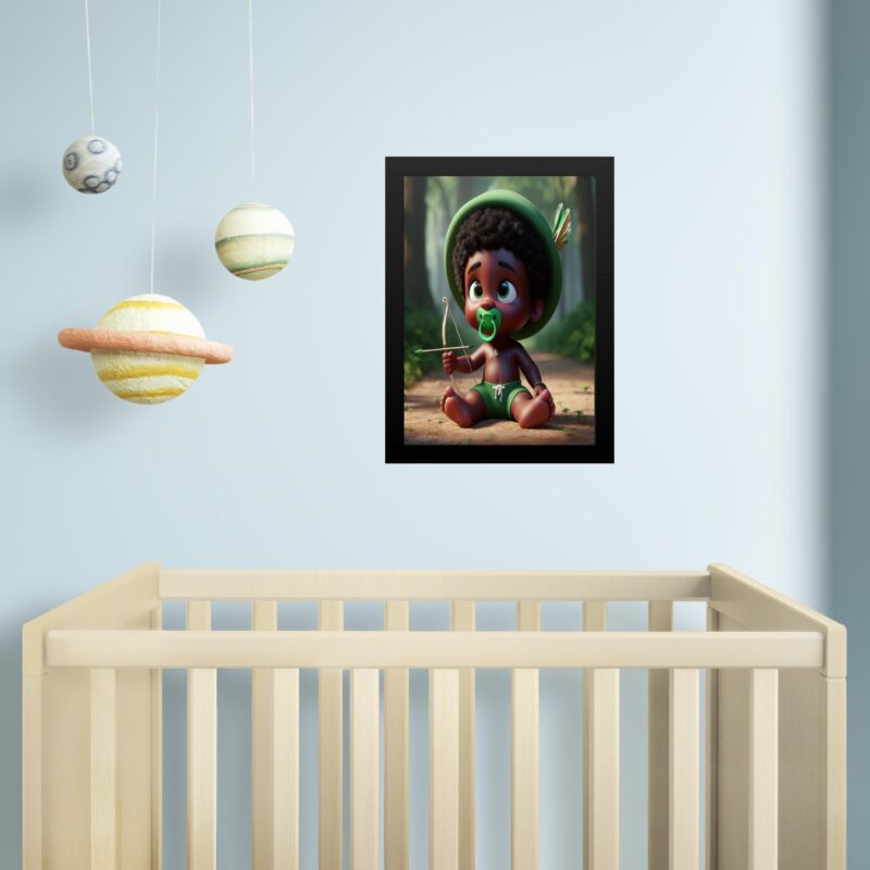 Quadro Infantil Orixá Baby Oxóssi
