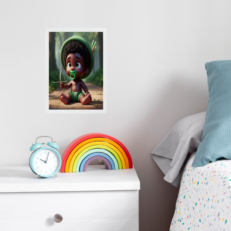 Quadro Infantil Orixá Baby Oxóssi