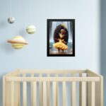 Quadro Infantil Orixá Bebê Oxum