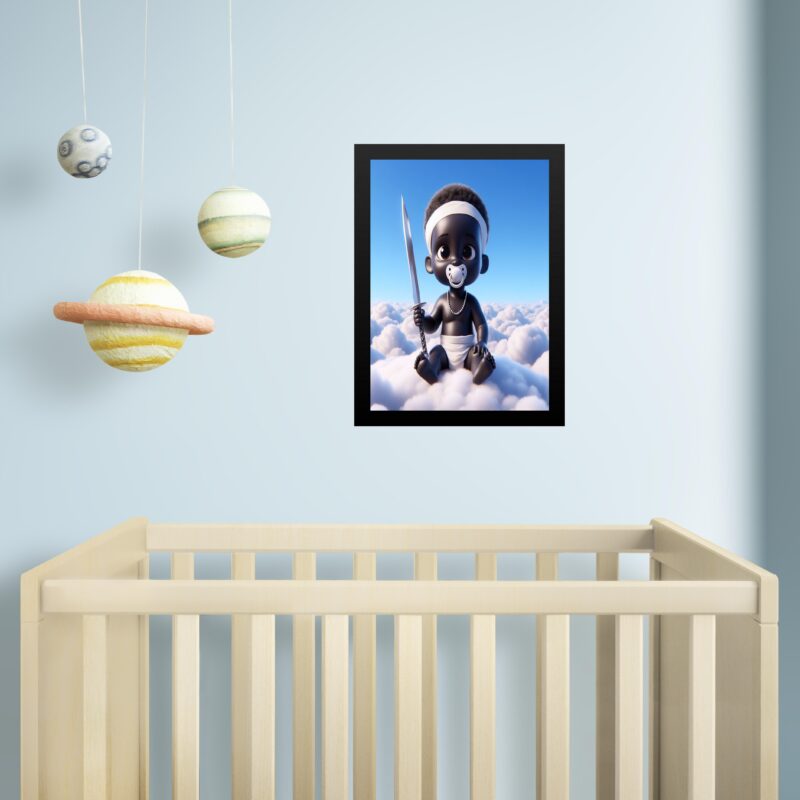 Quadro Infantil Orixá Criança Oxaguiã