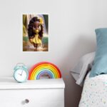 Quadro Infantil Orixá Criança Oxum