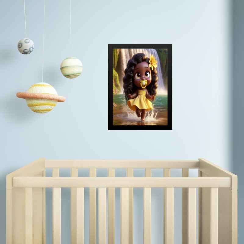Quadro Infantil Orixá Criança Oxum