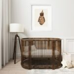 Quadro Infantil Retrô Urso Palhacinho - 60x48 Cm