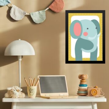 Quadro Infantil Safari - Elefantinho b
