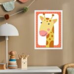 Quadro Infantil Safari - Girafinha
