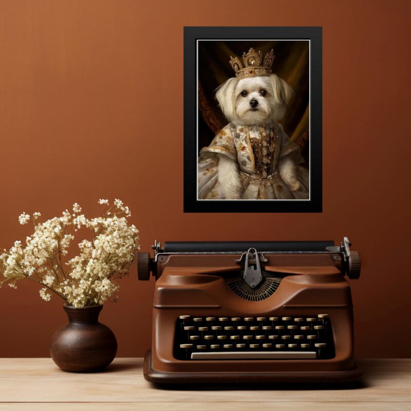 Quadro Maltês Rainha Da Casa b