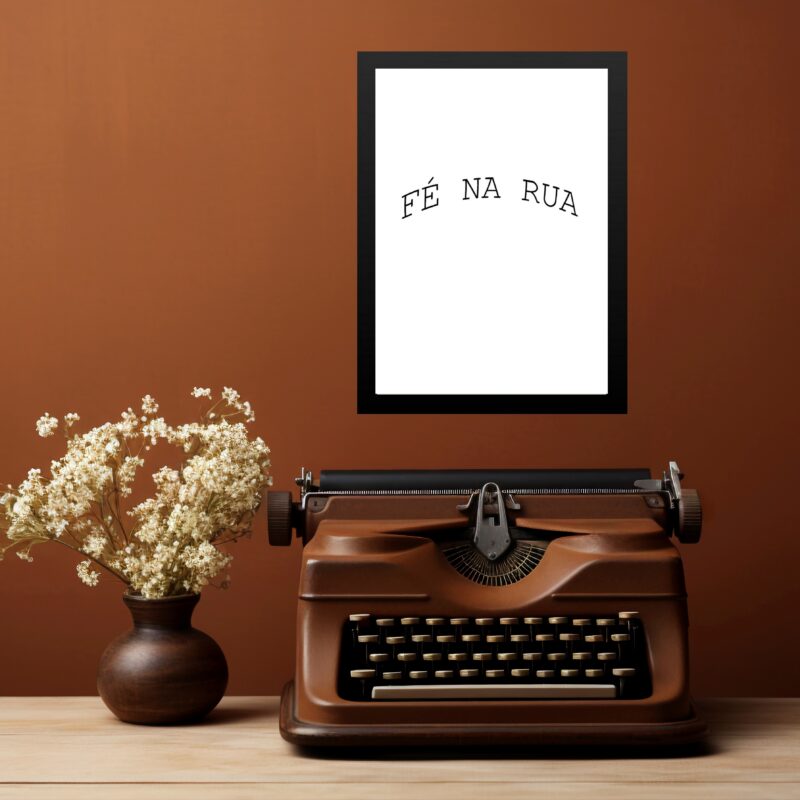Quadro Minimalista - Fé Na Rua b