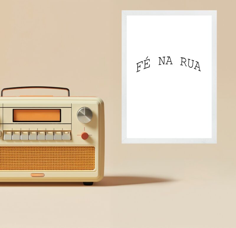Quadro Minimalista - Fé Na Rua