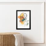 Quadro Minimalista Jesus Abstrato Boho