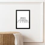 Quadro Minimalista Jesus Caminho Verdade Vida