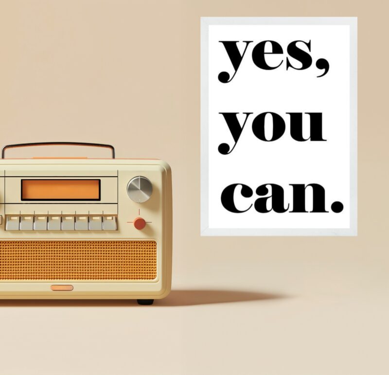 Quadro Minimalista Yes, You Can
