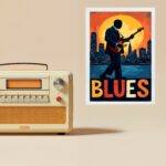 Quadro Músico Blues - In The City