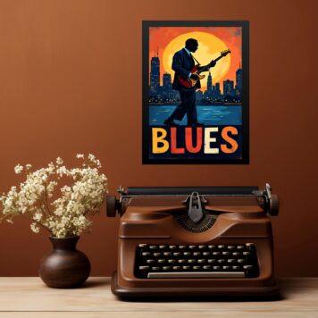 Quadro Músico Blues - In The City b