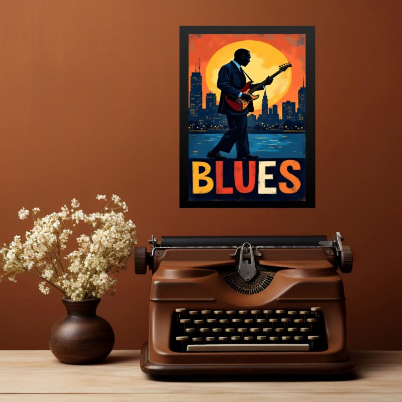 Quadro Músico Blues - In The City b