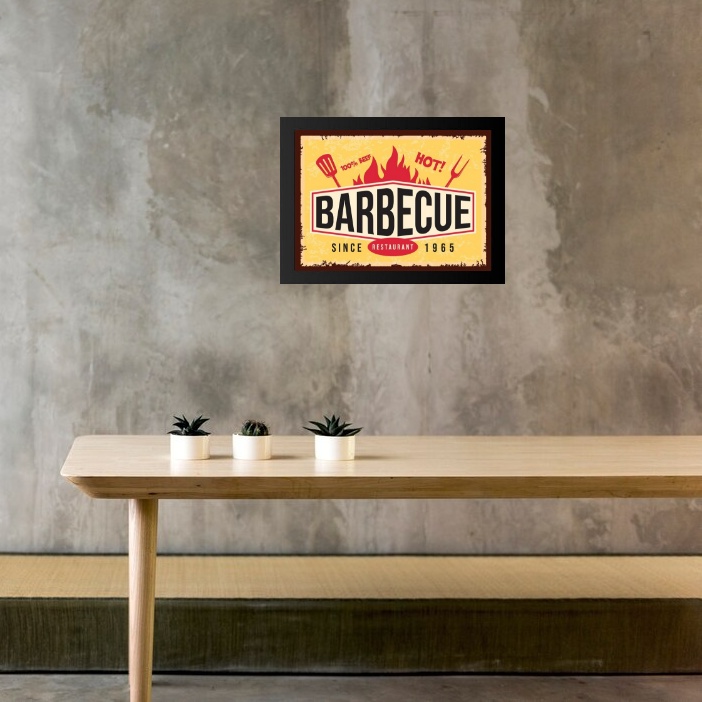 Quadro Placa Vintage Churrasco - Barbecue