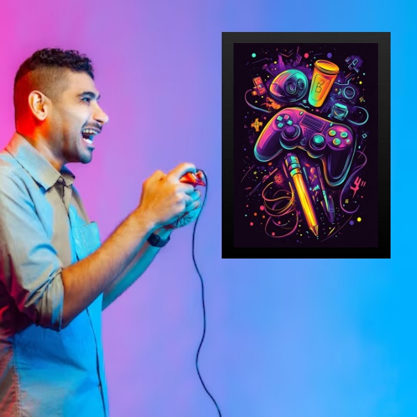 Quadro Quarto Adolescente Gamer