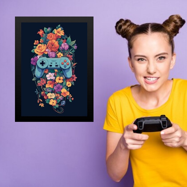 Quadro Quarto Adolescente Menina Gamer