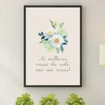 Quadro As melhores coisas da vida não são coisas - Margaridas