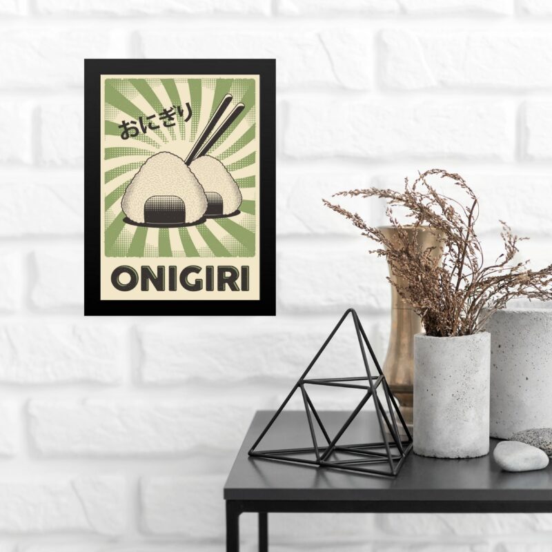 Quadro Comida Japonesa - Onigiri