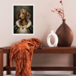 Quadro Dachshund Com Roupa De Rei
